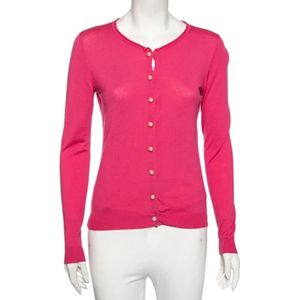 Moschino Pre-Owned, Pre-owned, Dames, Roze, S, Pre-owned Knit tops