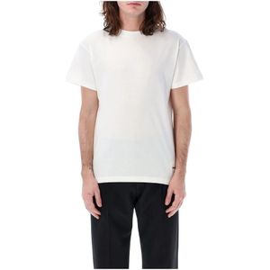 Jil Sander, Tops, Heren, Wit, L, 3-Pack T-Shirt Korte Mouw