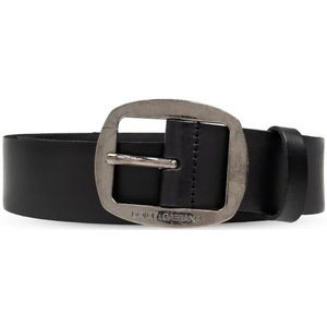 Dolce & Gabbana, Accessoires, Heren, Zwart, 100 CM, Leer, Leren riem