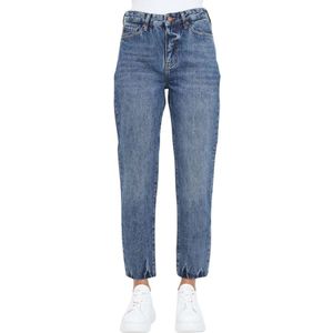 Armani Exchange, Jeans, Dames, Blauw, W32, Katoen, Cropped Jeans