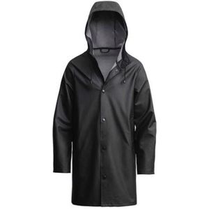 Stutterheim, Jassen, unisex, Zwart, XL, Katoen, Lichtgewicht Zwarte Regenjas