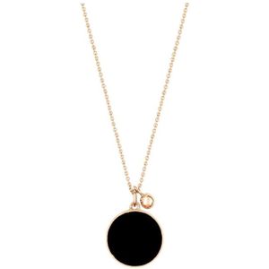 Ginette NY, Ooit onyx ketting Zwart, Dames, Maat:ONE Size