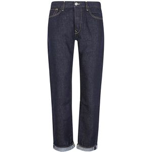 Tela Genova, Jeans, Heren, Blauw, W33, Donkerblauwe Vijf Zakken Jeans