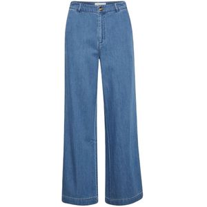 Part Two, Flatterende Wide Leg Jeans Blauw, Dames, Maat:L