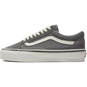 Vans, Schoenen, Dames, Grijs, 40 1/2 EU, Leer, Platte Schoenen Mte Old Skool