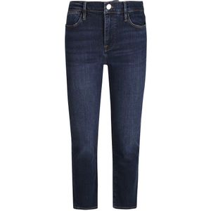 Frame, Jeans, Dames, Blauw, W25, Denim, Hoge Straight Jeans voor Moderne Vrouwen