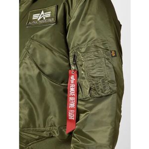 Alpha Industries, Jassen, Heren, Groen, M, Polyester, Cwu-45 Vluchtjack in Sage Green