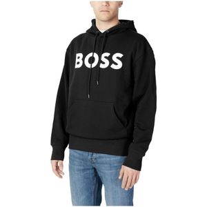 Hugo Boss, Sweatshirts & Hoodies, Heren, Zwart, S, Katoen, Sweatshirts