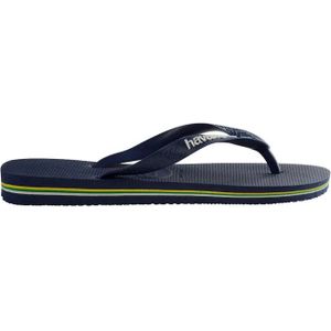 Havaianas, Flip-Flop Havaianas Brasil-Logo Blauw, Dames, Maat:35 EU