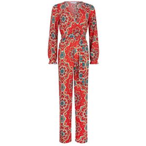 Lofty Manner, Jumpsuits & Playsuits, Dames, Rood, XS, Chic Inka Jumpsuit voor Vrouwen