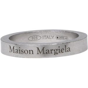 Maison Margiela, Accessoires, Heren, Grijs, S, Zilveren Ring, Verfijnde Stijl