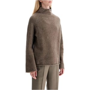 Filippa K, Truien, Dames, Beige, XS, Wol, Yak Blend Funnel Neck Pullover Sweater