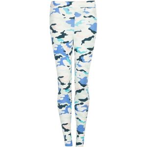 Juicy Couture, Leggingsit, Slim Fit Leggings met camouflage patroon Blauw, Dames, Maat:S