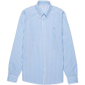 Brooks Brothers, Overhemden, Heren, Blauw, S, Katoen, Shirts