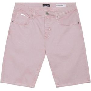 Antony Morato, Korte broeken, Heren, Roze, W32, Denim, Denim Shorts Dusty Pink Stijlvol Model