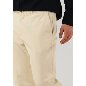 Scotch & Soda, Broeken, Heren, Beige, W31 L34, Katoen, Witte Stretch Katoenen Chino Broek