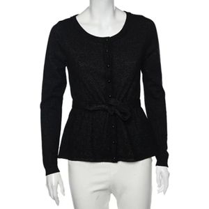 Moschino Pre-Owned, Pre-owned Wool tops Zwart, Dames, Maat:M