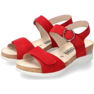 Mephisto, Schoenen, Dames, Rood, 41 EU, Suède, Comfortabele Oriana Sleehaksandaal