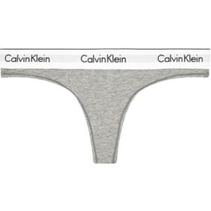 Calvin Klein, Ondergoed, Dames, Grijs, L, Katoen, Moderne Katoenen String