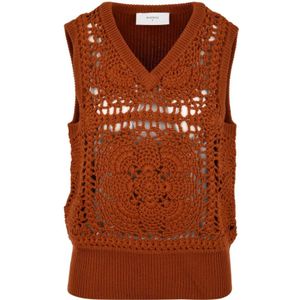 Beatrice .b, Dames Gilet Jas Model 22Fa 9025 Bruin, Dames, Maat:S