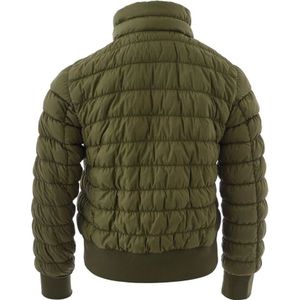 Woolrich, Jassen, Dames, Groen, S, Elegante Groene Polyamide Jas