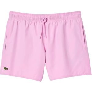 Lacoste, Roze Katoenen Zwemshorts Roze, Heren, Maat:S