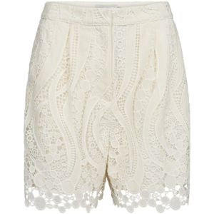 Copenhagen Muse, Korte broeken, Dames, Grijs, XS, Elegante Kant Hoge Taille Shorts