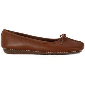 Clarks, Schoenen, Dames, Bruin, 39 EU, Ballerina freckle dk tan