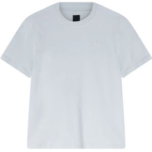 add, Tops, Dames, Blauw, XL, Katoen, Katoenen Jersey Ronde Hals T-shirt