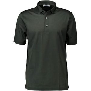 Gran Sasso, Katoenen Polo Shirt Regular Fit Groen, Heren, Maat:2XL