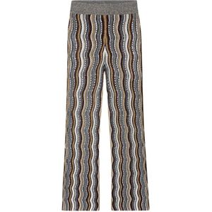 Luisa Cerano, Broeken, Dames, Veelkleurig, S, Polyester, Fancy-Stripe Gebreide Broek