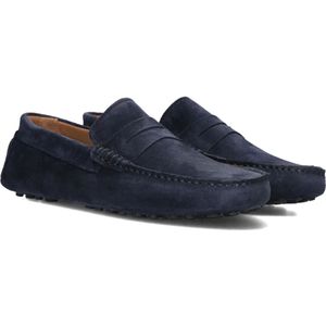 Stefano Lauran, Schoenen, Heren, Blauw, 45 EU, Suède, Heren Instappers S3268