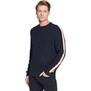 Hugo Boss, Sweatshirts & Hoodies, Heren, Blauw, S, Relaxed Fit Crewneck Sweatshirt