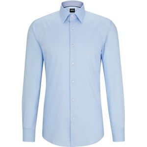 Hugo Boss, Overhemden, Heren, Blauw, M, Elegante Formele Overhemd