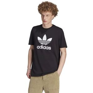 Adidas, Clics Trefoil Tee Zwart, Heren, Maat:L