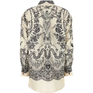 Zimmermann, Blouses & Shirts, Dames, Veelkleurig, M, Zijden Crush Shirt