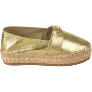 Moschino, Schoenen, Dames, Geel, 37 EU, Espadrilles