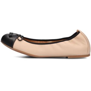 Unisa, Schoenen, Dames, Beige, 42 EU, Leer, Beige Ballerina's met Strik