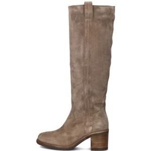 Via Vai, Schoenen, Dames, Beige, 39 EU, Suède, Beige Su�ède Kniehoge Laarzen Flo Helen