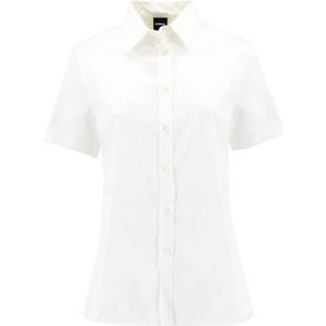 Aspesi, Tijdloze Katoenen Blouse Ss 23 Wit, Dames, Maat:M