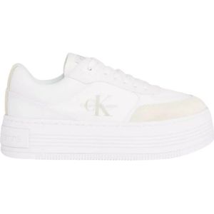 Calvin Klein, Schoenen, Dames, Wit, 38 EU, Katoen, Sneakers