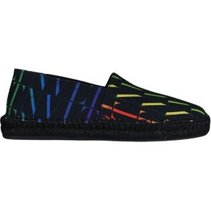 Valentino Garavani, Schoenen, Dames, Zwart, 42 1/2 EU, Multicolor Vlnt Slip-On Espadrillas