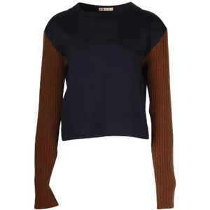 Marni Pre-owned, Pre-owned, Dames, Blauw, S, Wol, Pre-owned Wool tops