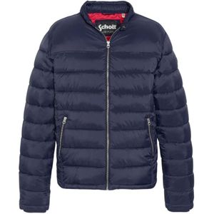 Schott Nyc, Jassen, Heren, Veelkleurig, L, Nylon, Bikerstijl Jas