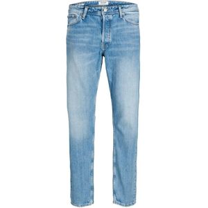 Jack & Jones, Jeans, Heren, Blauw, W27 L30, Katoen, Blauwe Plain Zip Jeans Herfst/Winter