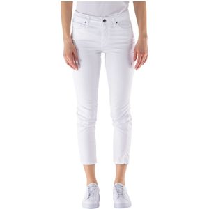 Armani Exchange, Jeans, Dames, Wit, W27, Katoen, 5-Pocket Broek
