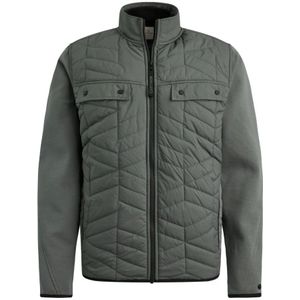 Cast Iron, Jack- CI Bomber Jacket Interlock Grijs, Heren, Maat:M