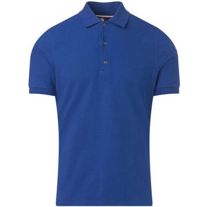 Fusalp, Tops, Heren, Blauw, M, Blauw Stretch Polo Shirt Elegant Lichtgewicht