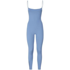 Andamane, Jumpsuits & Playsuits, Dames, Blauw, XS, Blauwe elastische jumpsuit, gemaakt in Italië