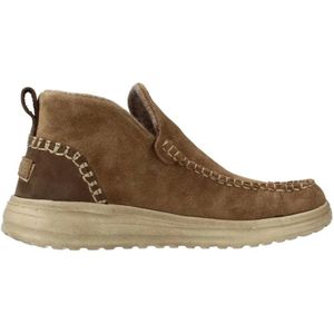 Hey Dude, Schoenen, Dames, Bruin, 40 EU, Suede Enkellaarzen